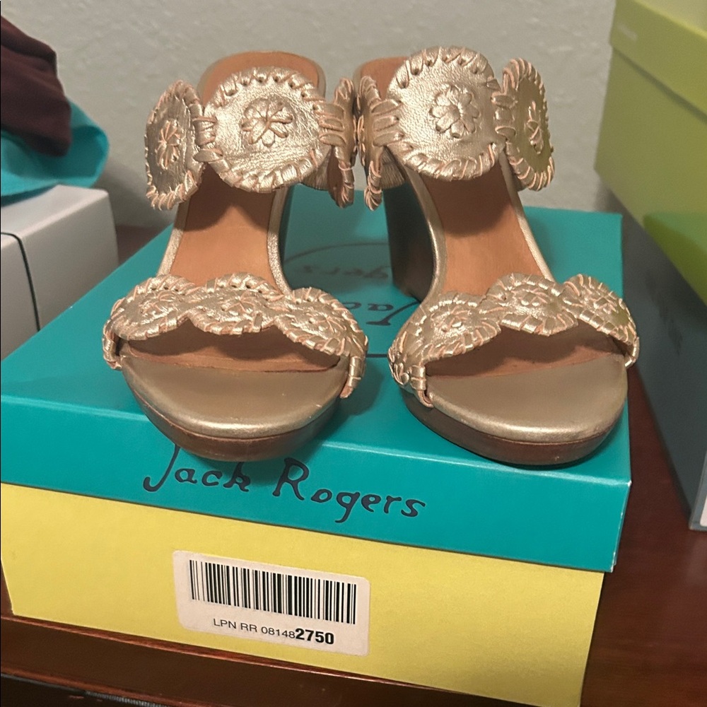 Jack Rogers Women's Metallic Gold Sandals